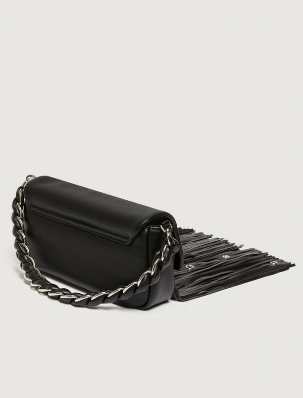 Borsa Le Muse medium con frange e occhielli - NERO MARELLA