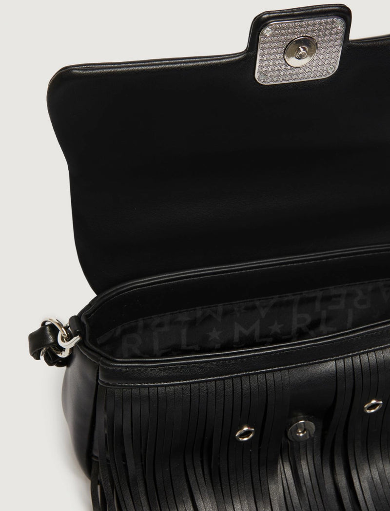 Borsa Le Muse medium con frange e occhielli - NERO MARELLA