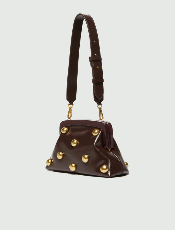 Pochette piccola in pelle - TESTA MORO MARELLA
