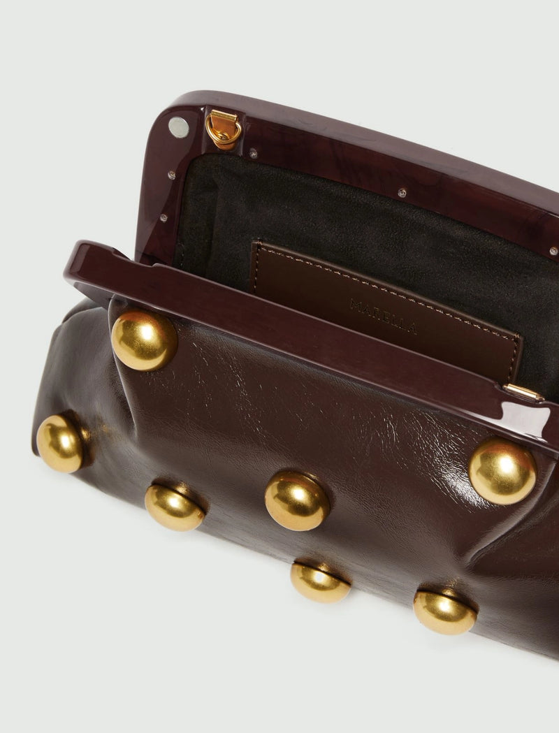 Pochette piccola in pelle - TESTA MORO MARELLA