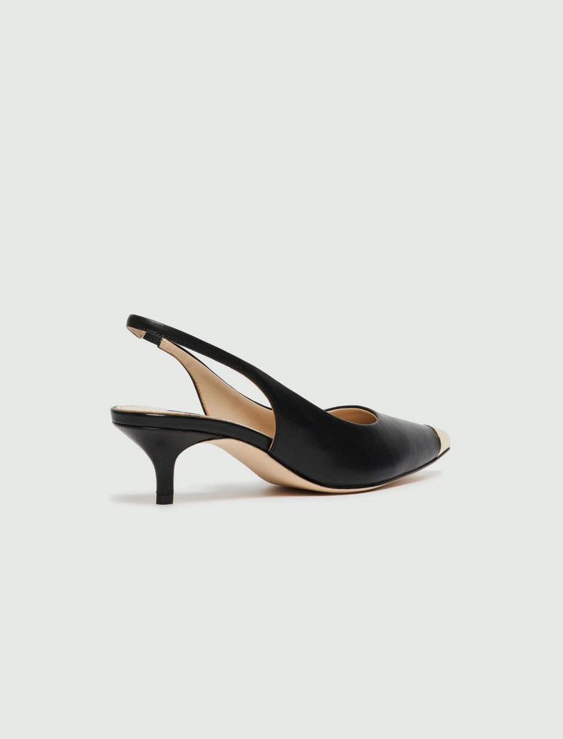Slingback con punta in metallo - Nero MARELLA