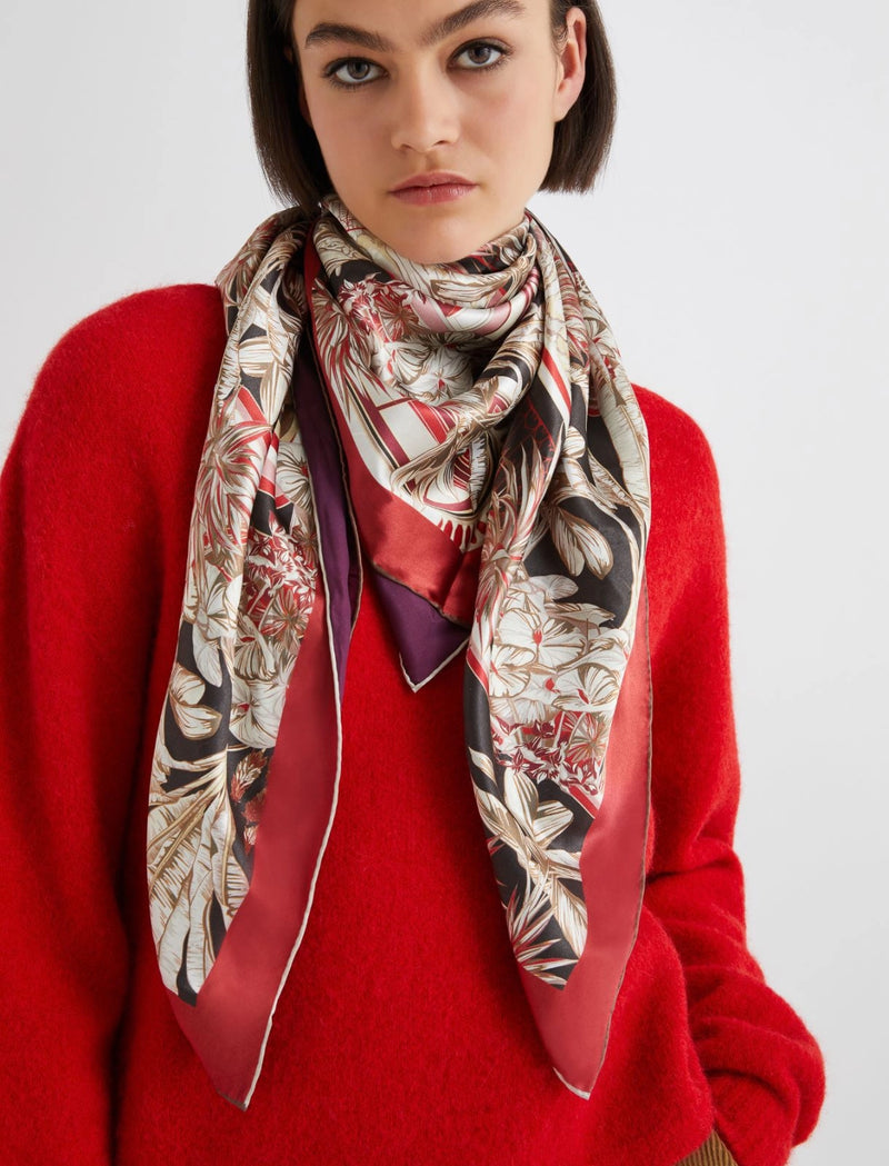 Foulard in raso di seta - CUOIO MARELLA