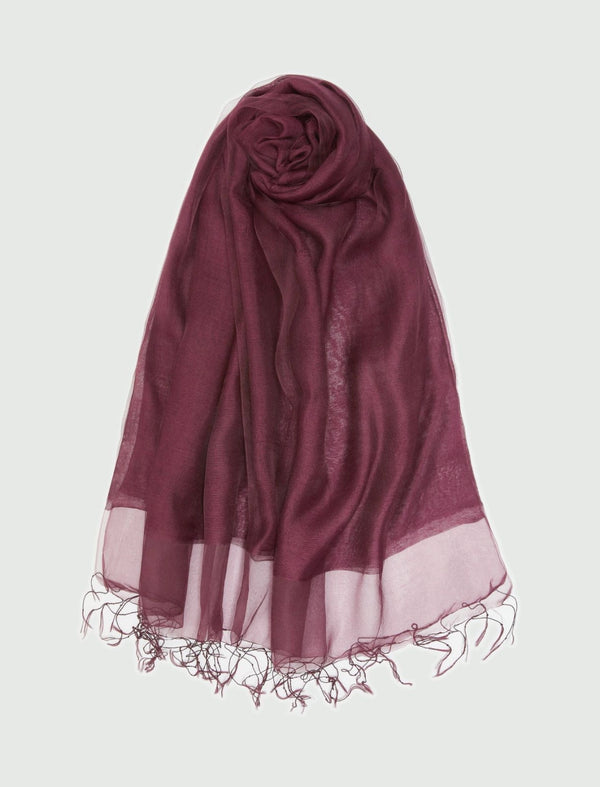 Stola in misto seta - BORDEAUX MARELLA
