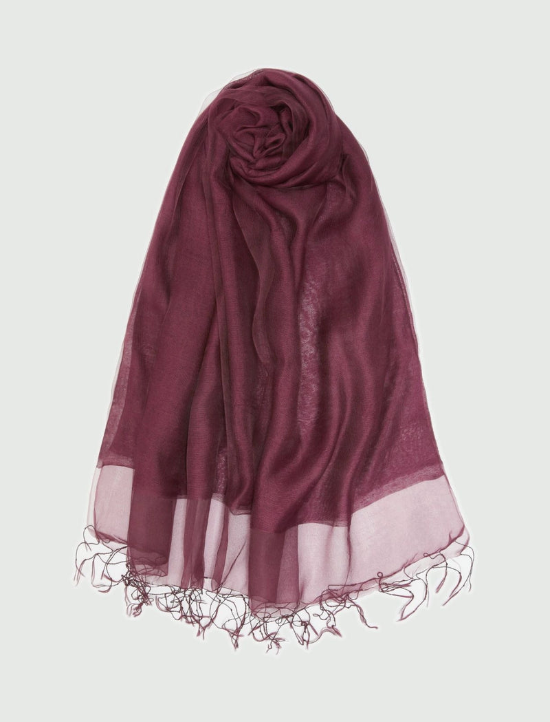 Stola in misto seta - BORDEAUX MARELLA