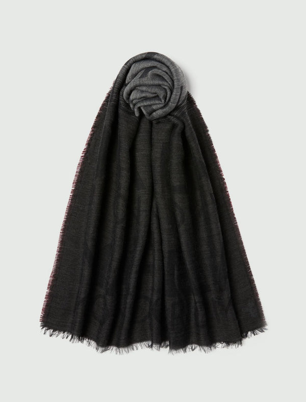 Stola jacquard - ANTRACITE MARELLA MONOCHROME