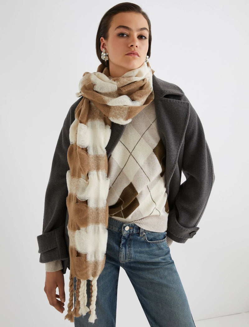 Sciarpa con traforo - MARRONE MARELLA