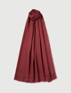 Scialle monogram - ROSSO MARELLA