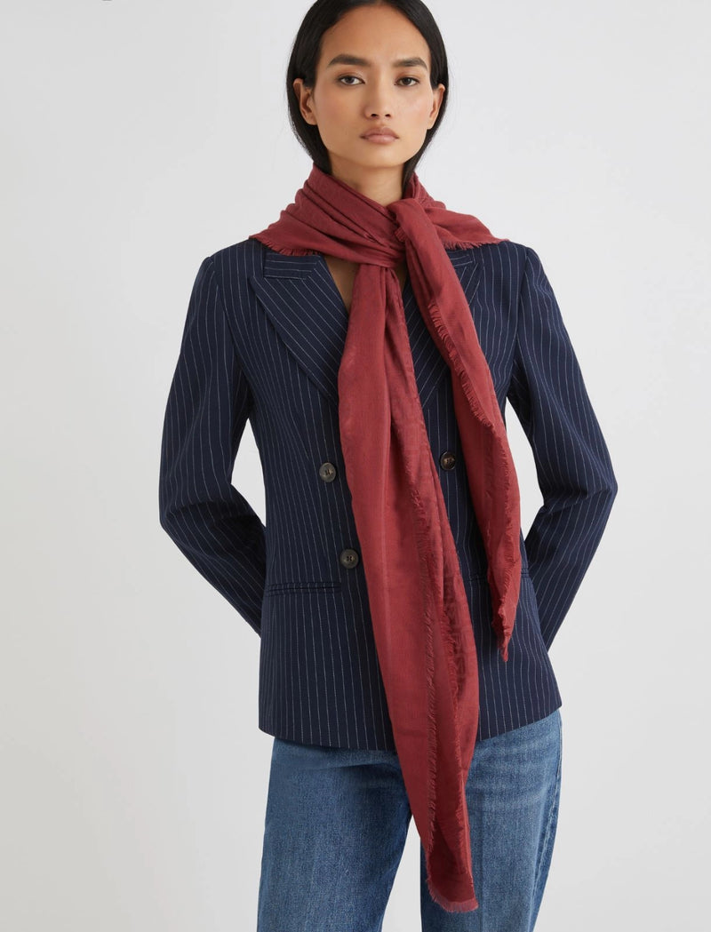 Scialle monogram - ROSSO MARELLA