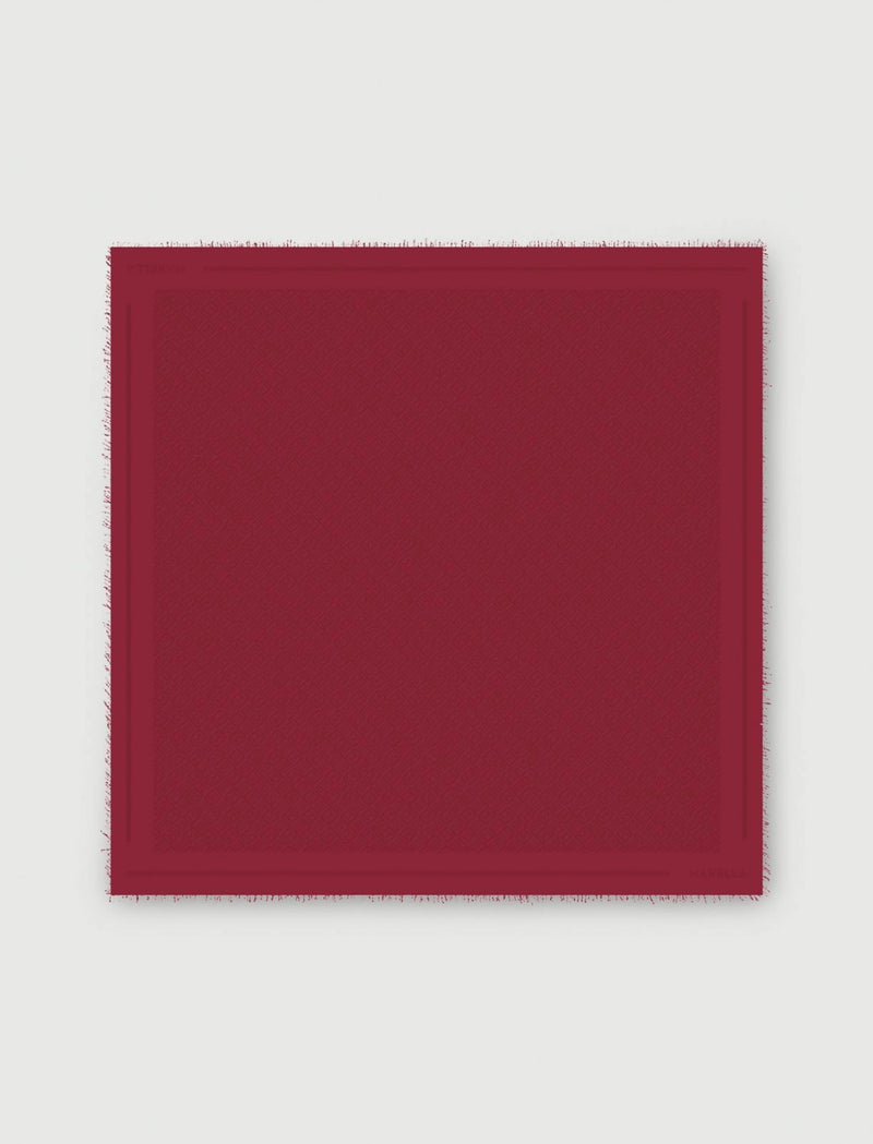 Scialle monogram - ROSSO MARELLA