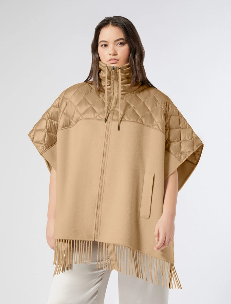 Cappa in double di misto lana - BEIGE PERSONA BY MARINA RINALDI