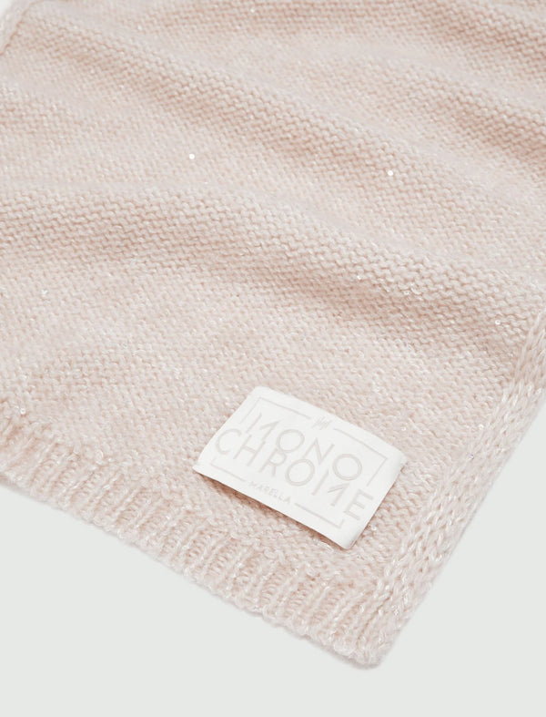 Sciarpa in misto cashmere con paillette - BIANCO LANA MARELLA MONOCHROME