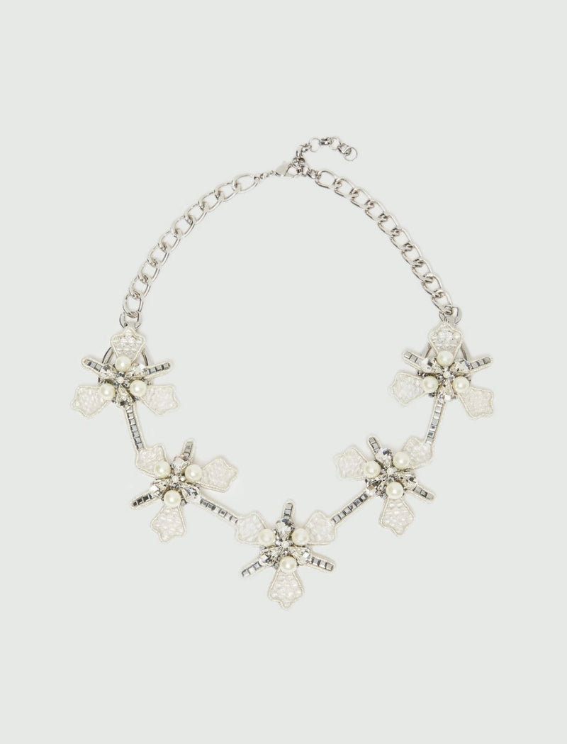 Collana con fiori e perle - ARGENTO MARELLA