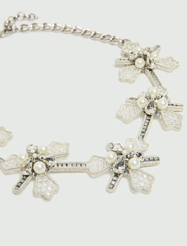Collana con fiori e perle - ARGENTO MARELLA