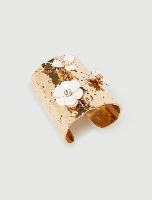 Bangle con rose smaltate - BIANCO MARELLA