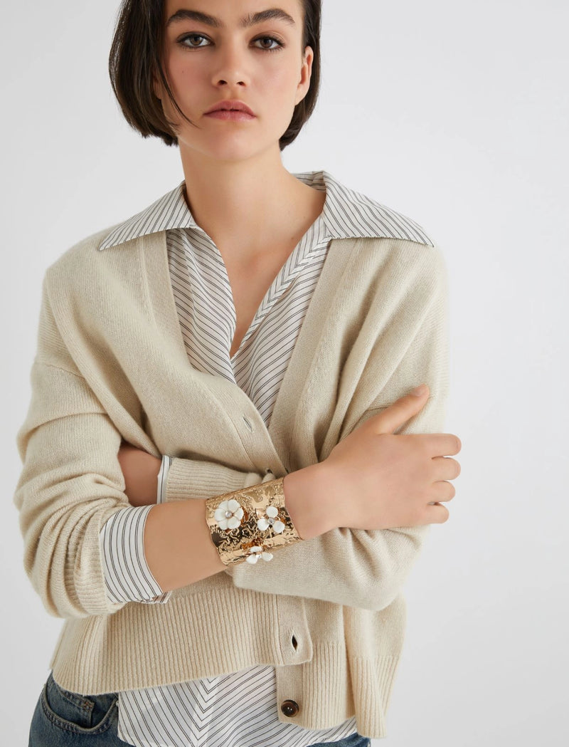 Bangle con rose smaltate - BIANCO MARELLA