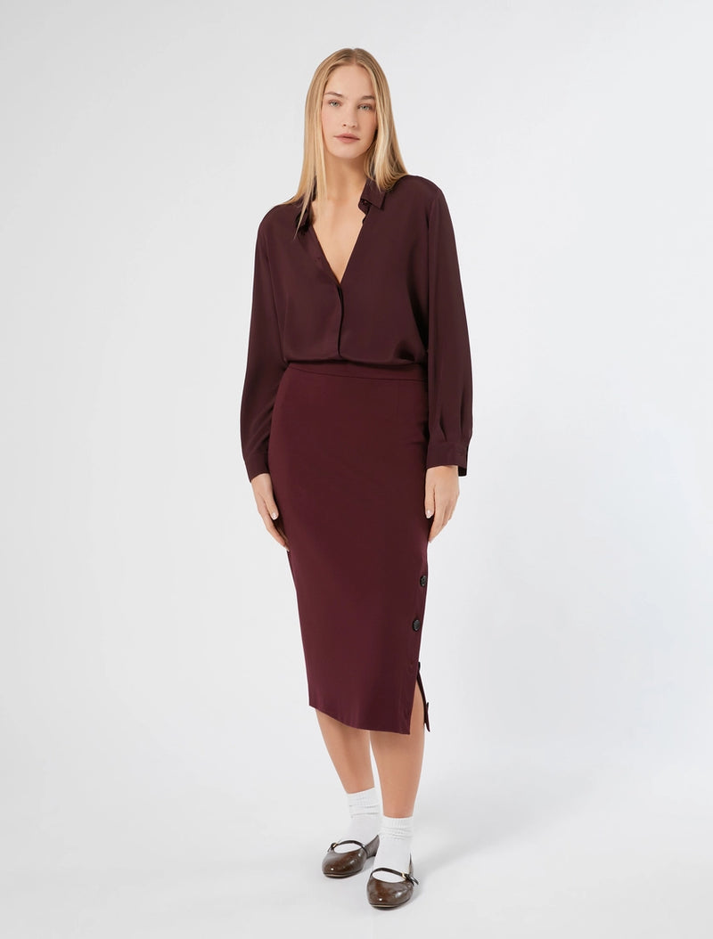 Gonna a tubino in jersey - ROSSO MARRONE PERSONA BY MARINA RINALDI