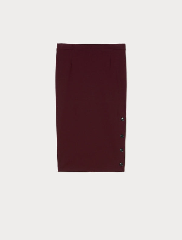 Gonna a tubino in jersey - ROSSO MARRONE PERSONA BY MARINA RINALDI