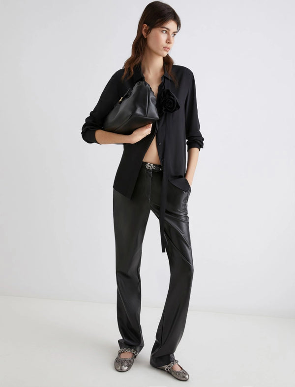 Pantalone in jersey spalmato - NERO MARELLA