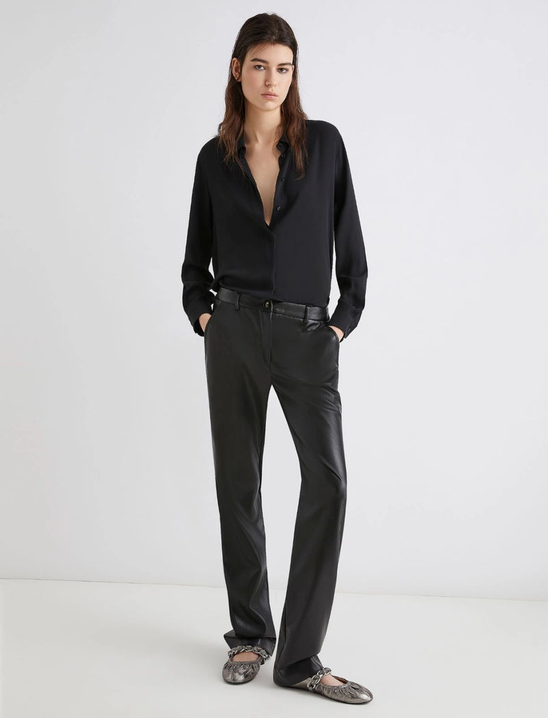 Pantalone in jersey spalmato - NERO MARELLA