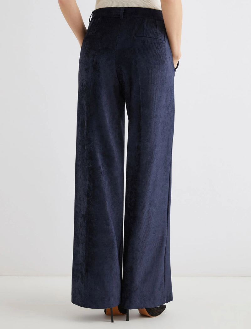 Pantalone dritto in velluto a coste - BLU NOTTE MARELLA