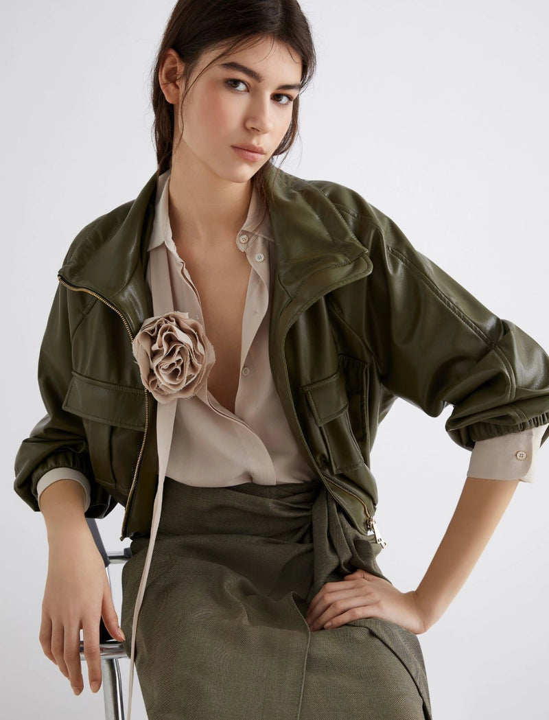 Blouson in jersey spalmato - OLIVA MARELLA