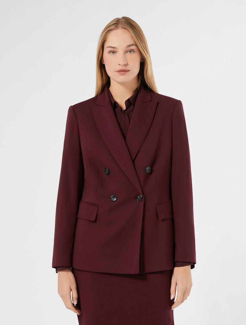 Giacca blazer in jersey - ROSSO MARRONE PERSONA BY MARINA RINALDI