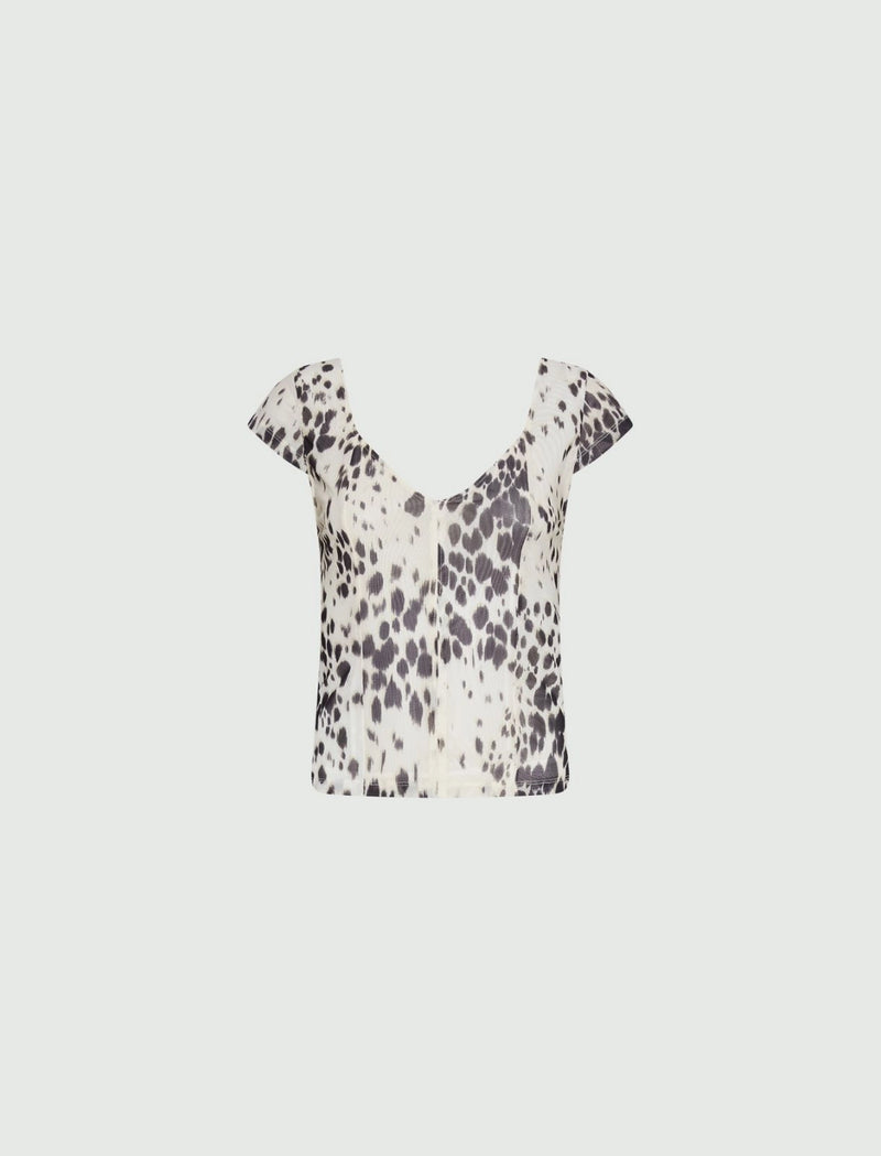 T-shirt aderente in tulle MARELLA