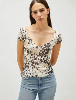T-shirt aderente in tulle MARELLA