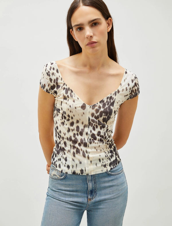 T-shirt aderente in tulle MARELLA