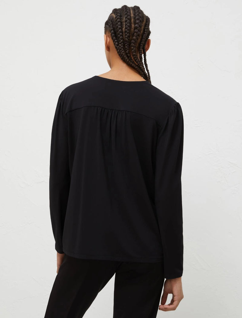 Blusa con nastro e fiore marella