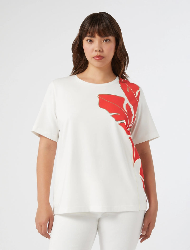 T-shirt in jersey con ricamo PERSONA BY MARINA RINALDI