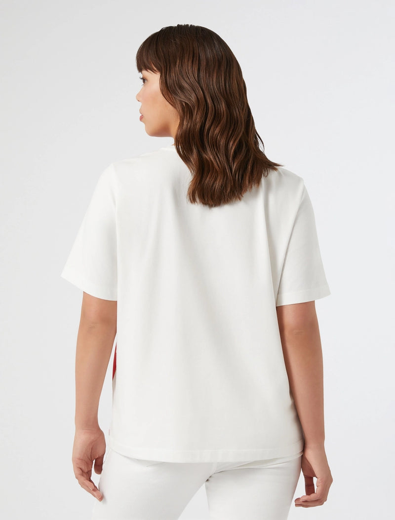 T-shirt in jersey con ricamo PERSONA BY MARINA RINALDI