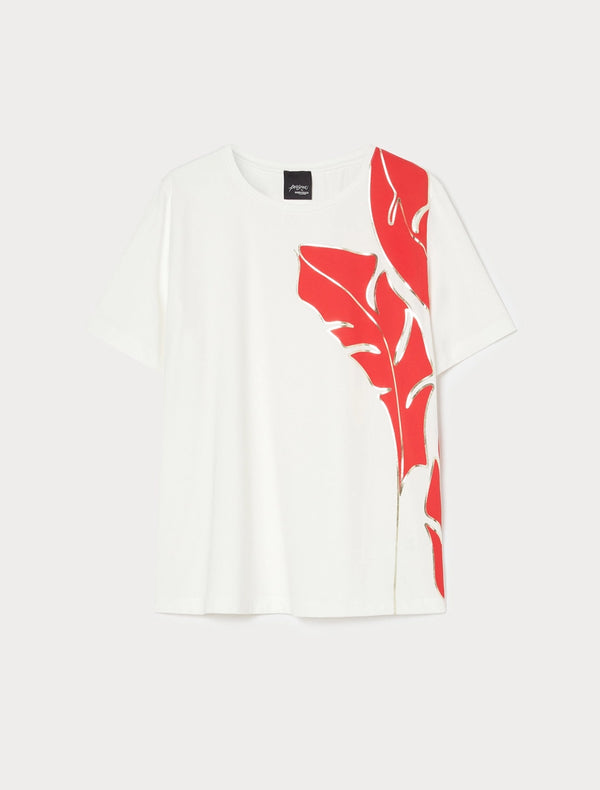 T-shirt in jersey con ricamo PERSONA BY MARINA RINALDI