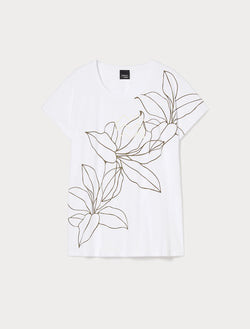 T-shirt in jersey con stampa PERSONA BY MARINA RINALDI