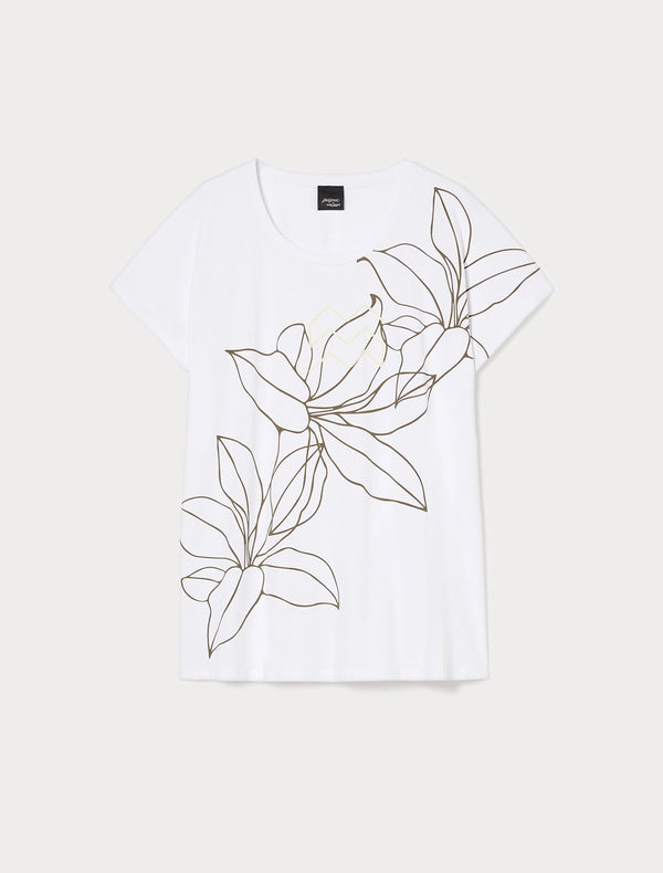 T-shirt in jersey con stampa PERSONA BY MARINA RINALDI