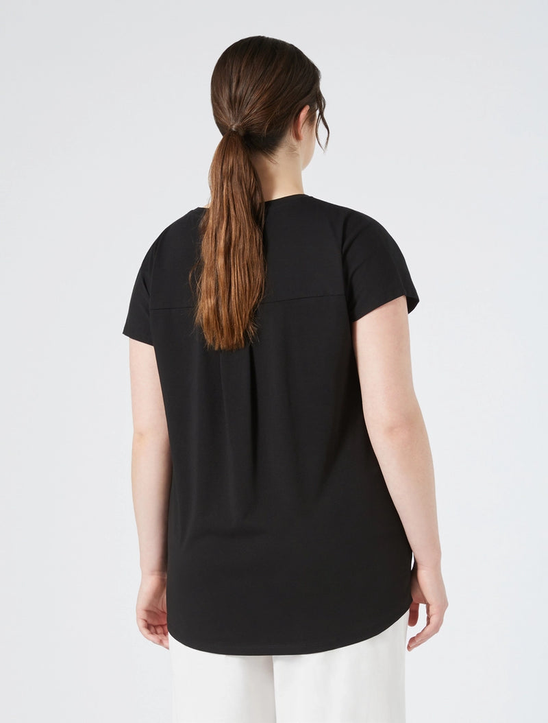 T-shirt in jersey con stampa PERSONA BY MARINA RINALDI