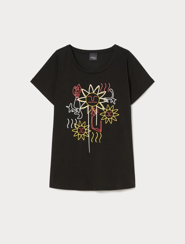 T-shirt in jersey con stampa PERSONA BY MARINA RINALDI