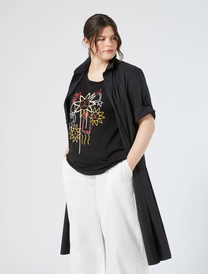 T-shirt in jersey con stampa PERSONA BY MARINA RINALDI