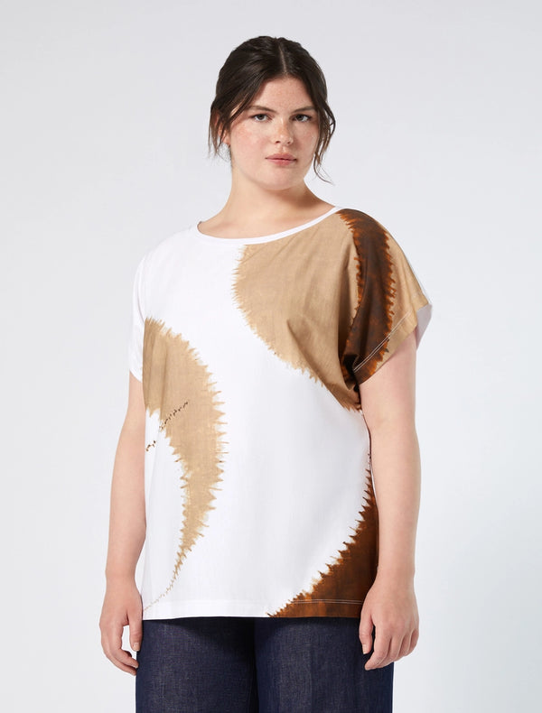 T-shirt in jersey tie-dye PERSONA BY MARINA RINALDI