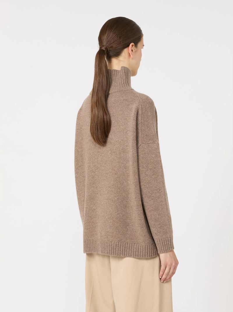 Dolcevita in filato di lana - NOCE MELANGE WEEKEND MAXMARA