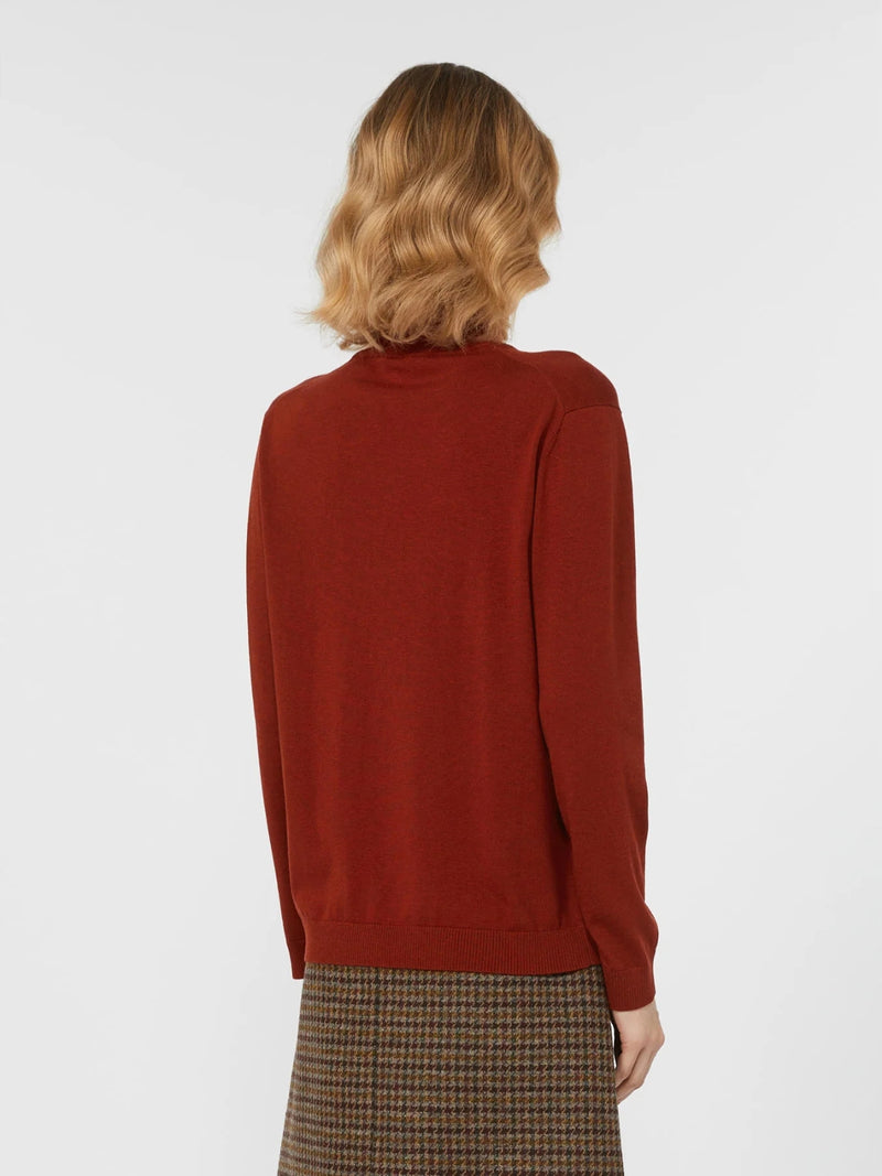 Dolcevita in filato di seta e lana - ROSSO BACCA WEEKEND MAXMARA