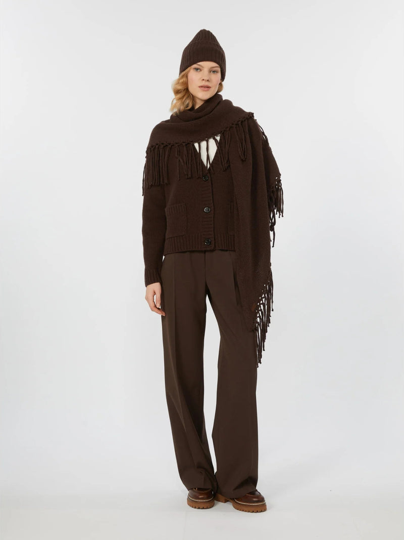 Pantalone in gabardina di lana tecnica - CIOCCOLATO WEEKEND MAXMARA