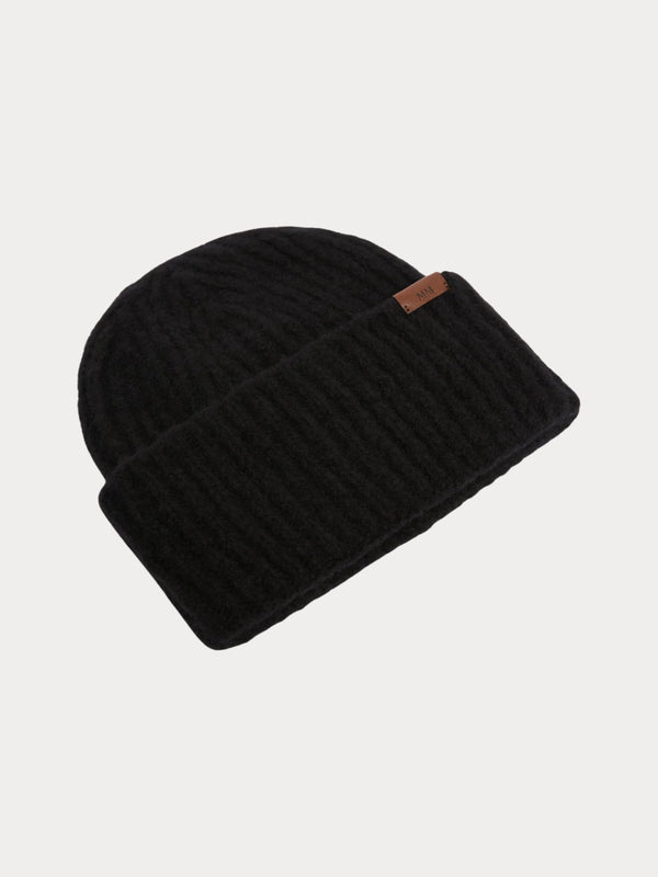 Berretto in filato di mista lana cardata - NERO MAXMARA MM