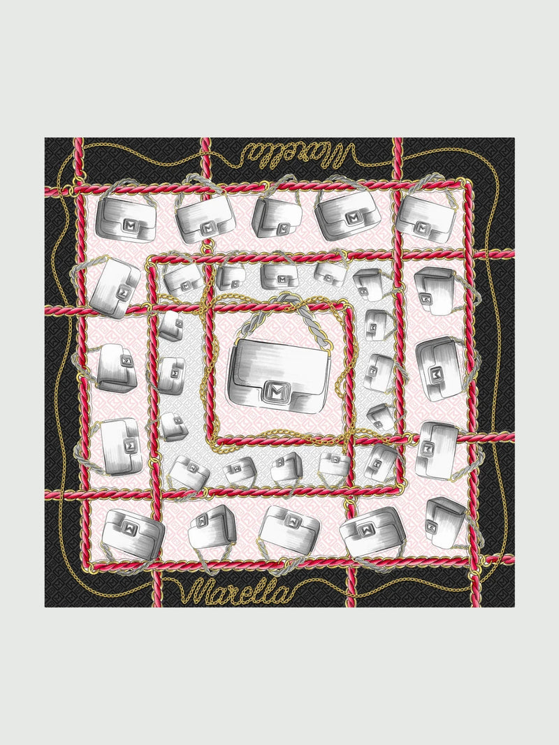 Foulard in twill - ROSSO MARELLA