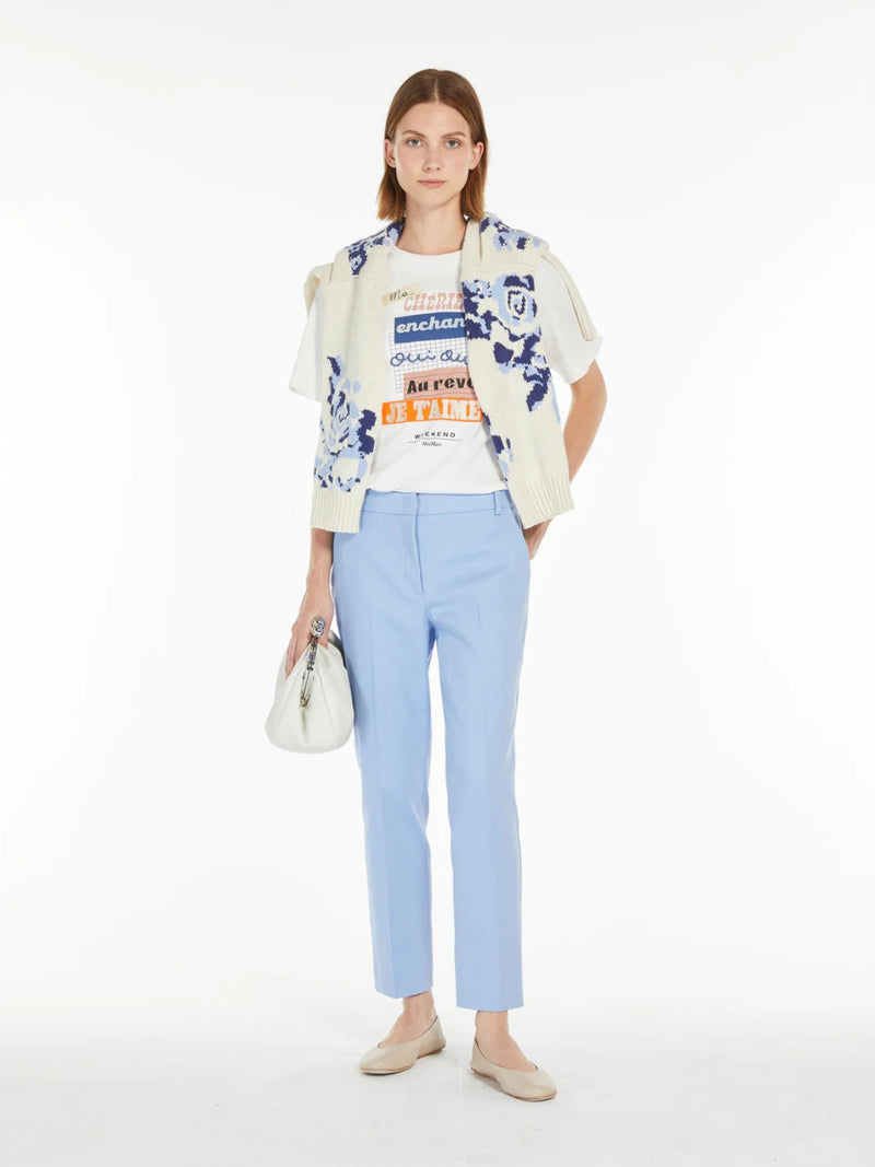 Pantalone a sigaretta in cotone stretch WEEKEND MAXMARA