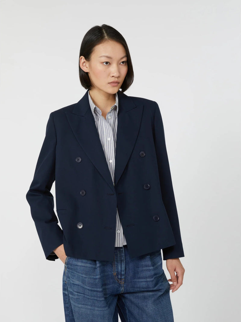 Blazer doppiopetto in gabardina di cotone WEEKEND MAXMARA