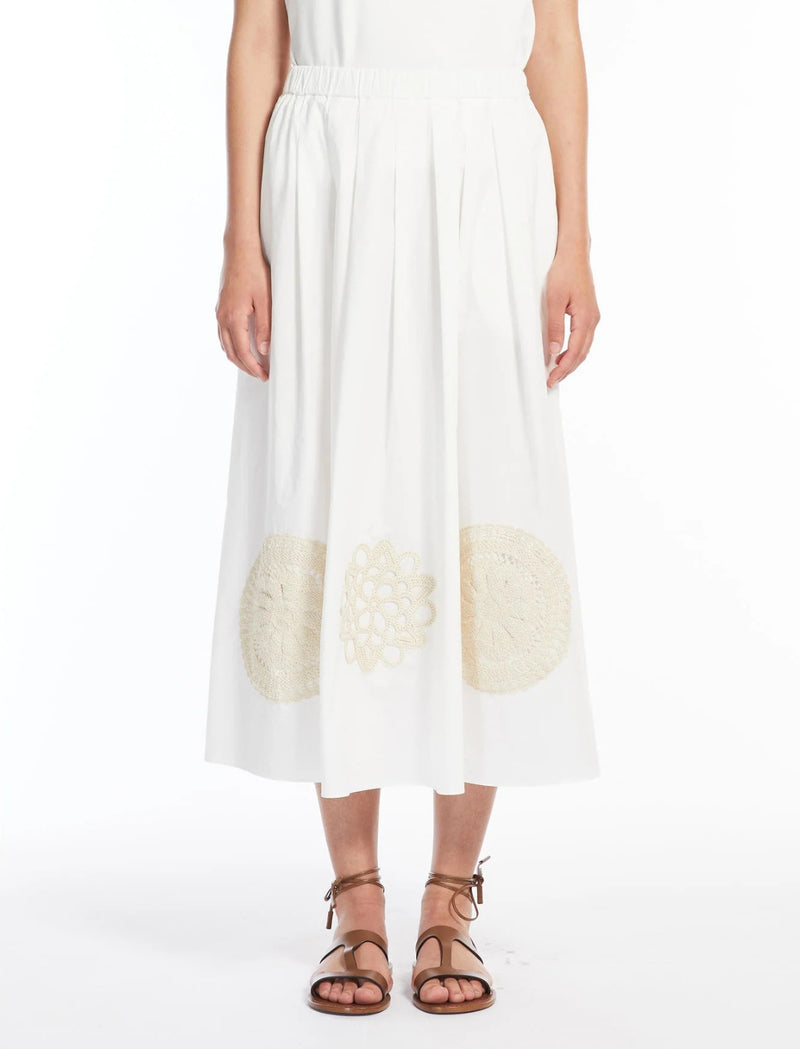 Gonna a pieghe in cotone WEEKEND MAXMARA