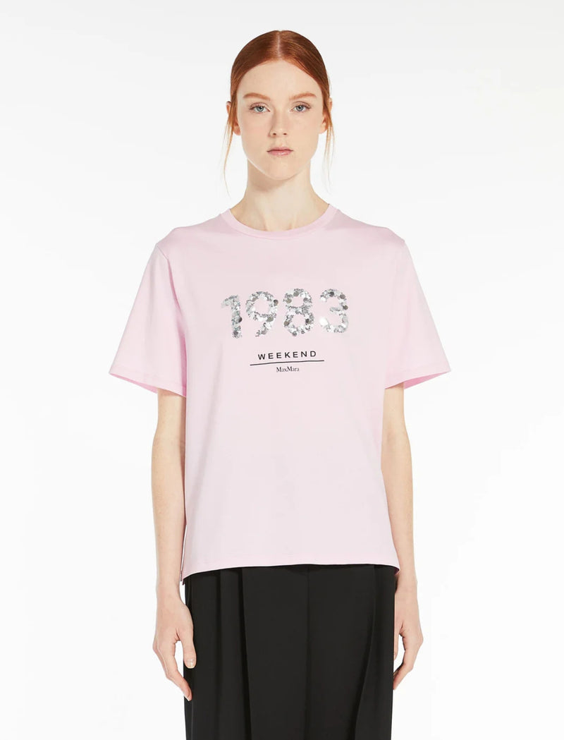 T-shirt in jersey con stampa  WEEKEND MAXMARA