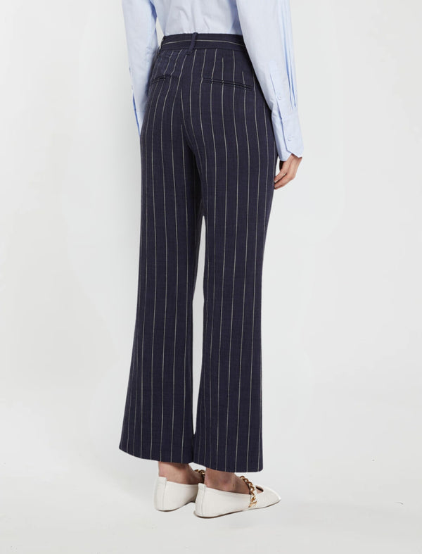 Pantalone in tessuto natté - Blu marella