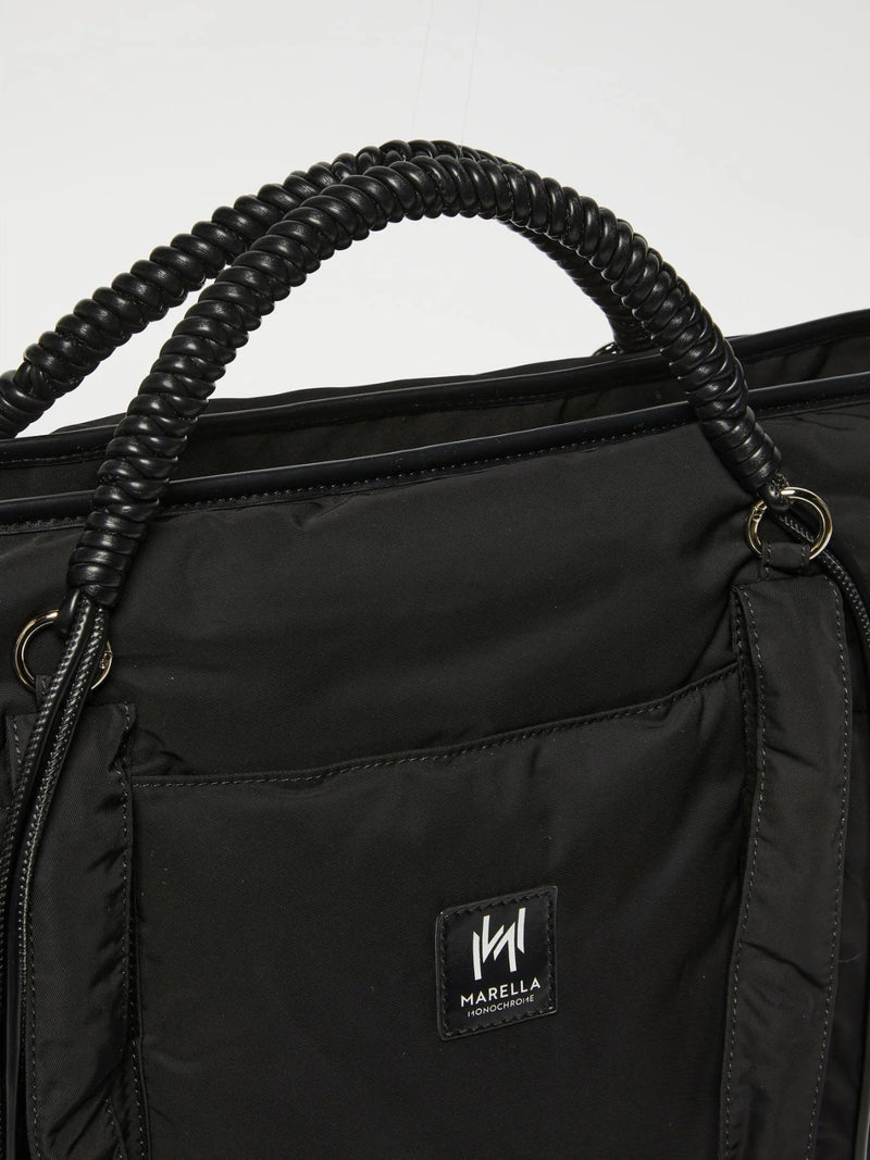 Borsa weekender con doppi manici - NERO MARELLA MONOCHROME